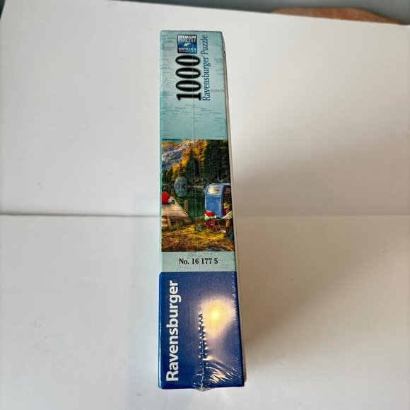 Ravensburger Premium Puzzle 1000 Pieces Calm Camping Lake Lab Mountain Sealed - Picture 7 of 7